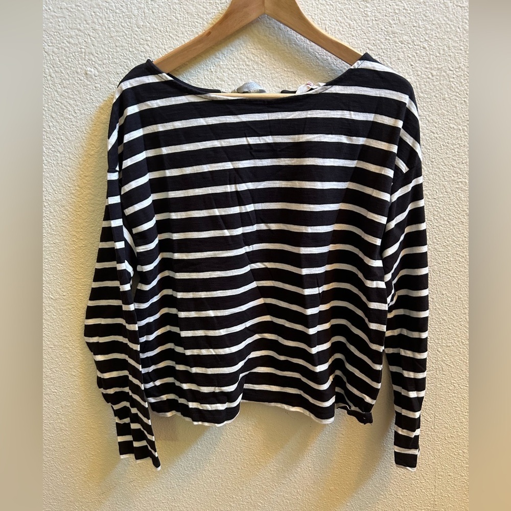 New Levi's Cora Sailor Long Sleeve Striped Tee - Picture 3 of 6